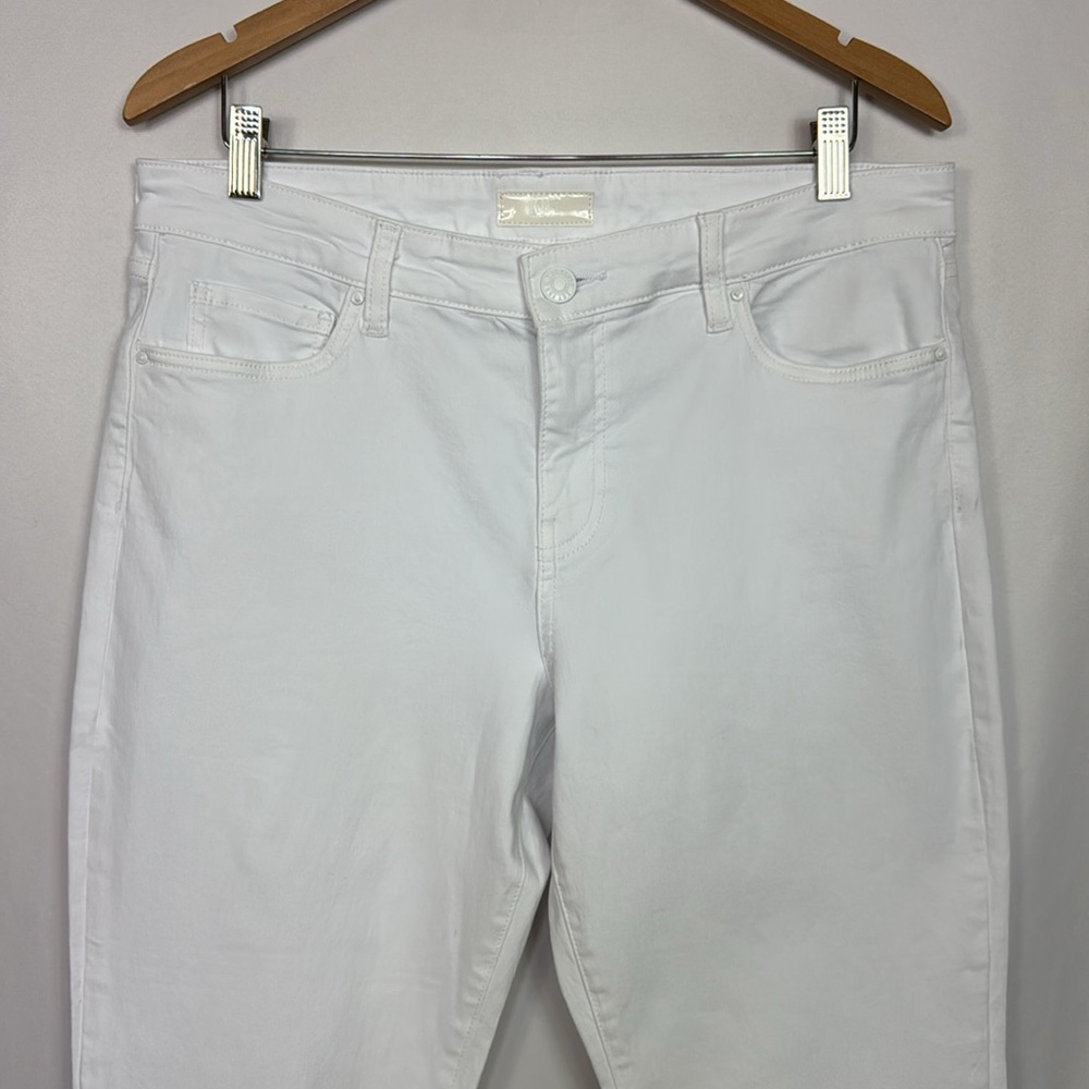 KUT From The Kloth Women’s Amy Crop Straight Leg Jeans Size 14 White - Picture 6 of 14